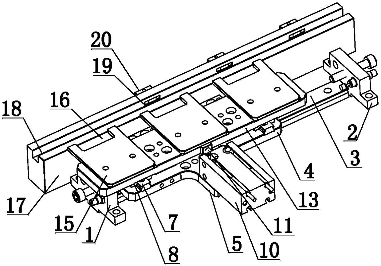 Pushing device of polystyrene foam boards for precoating type film laminating machine