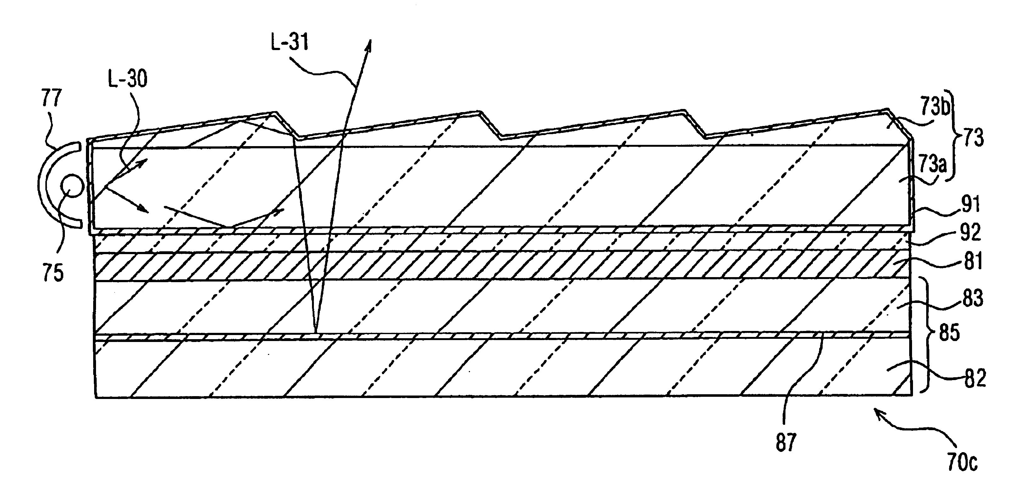 Liquid-crystal display and a lighting apparatus