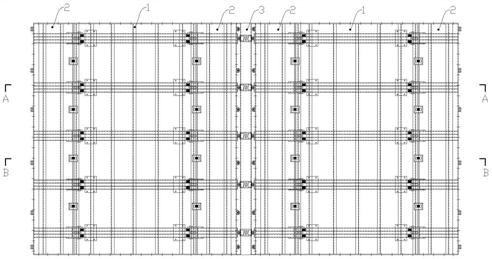 A core tube concrete wall folding formwork and its application method