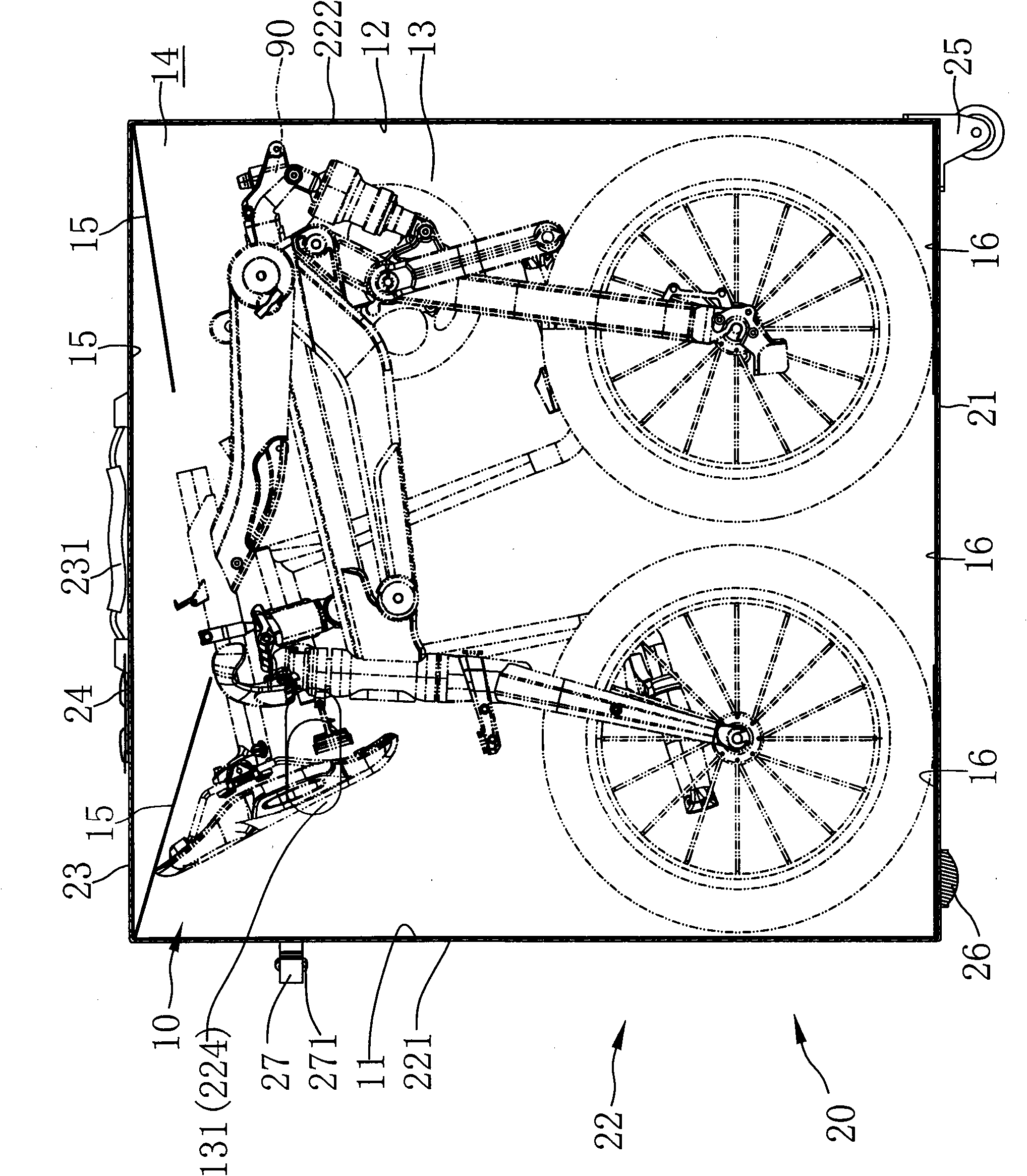 Bicycle load carrying appliance formed by combining soft bag and paper carton packing the bicycle