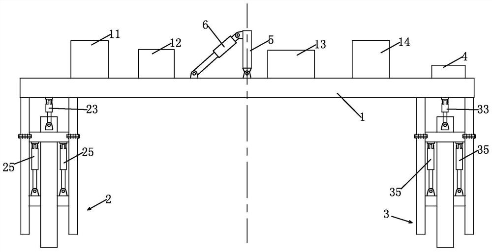 Adjustable offshore large-scale wind power blade spreader and lifting method thereof