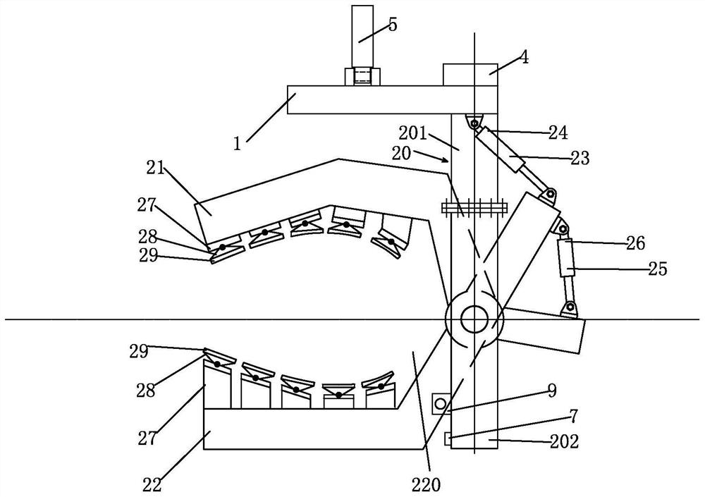 Adjustable offshore large-scale wind power blade spreader and lifting method thereof