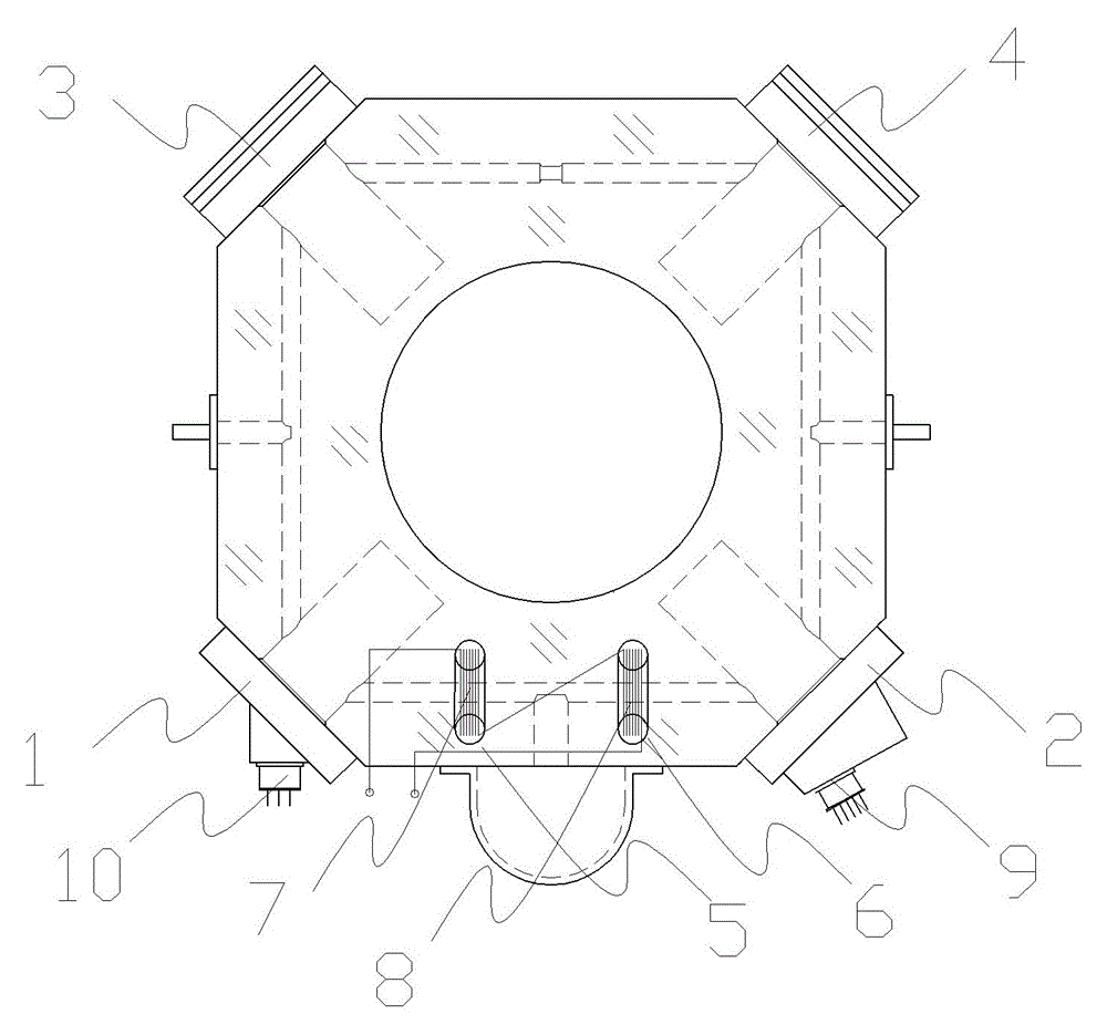 Method of Reducing Susceptibility of Square Two-frequency Laser Gyroscope