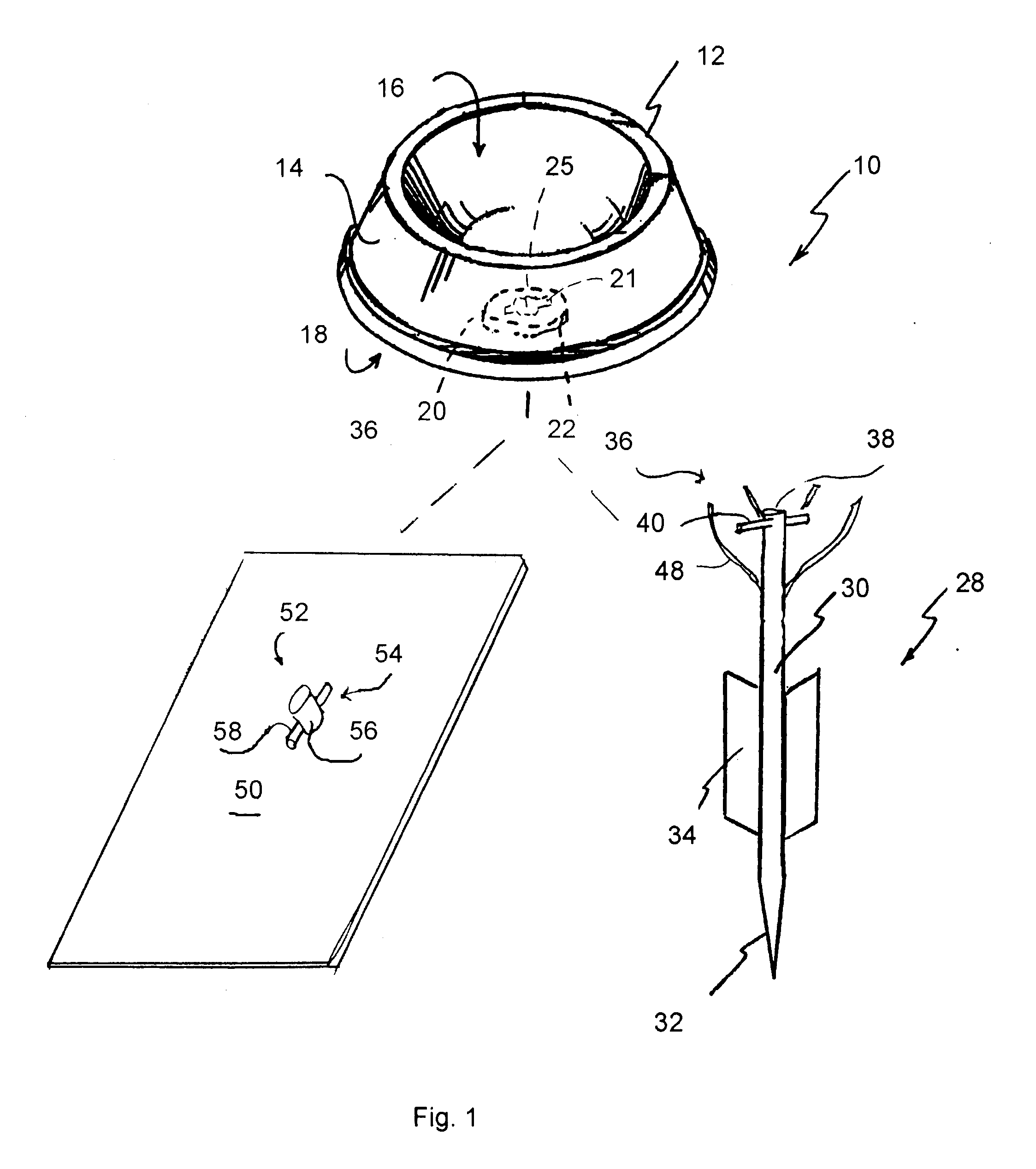 Stabilized pet dish assembly and method