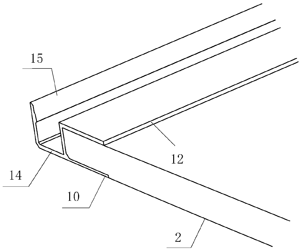 Spliced suspended ceiling