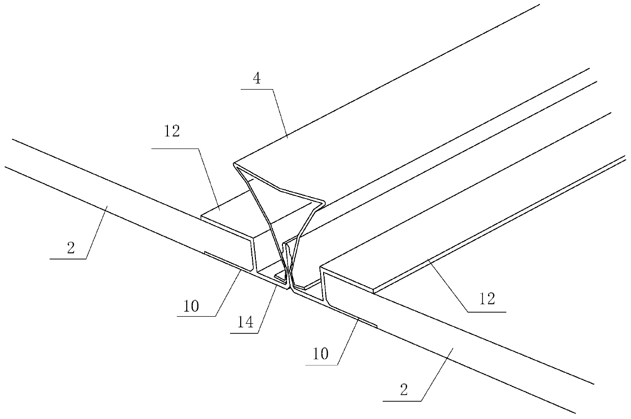 Spliced suspended ceiling