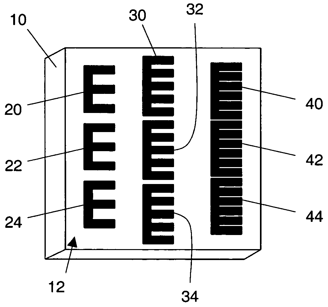 Segmented electrodes for poling of ferroelectric crystal materials