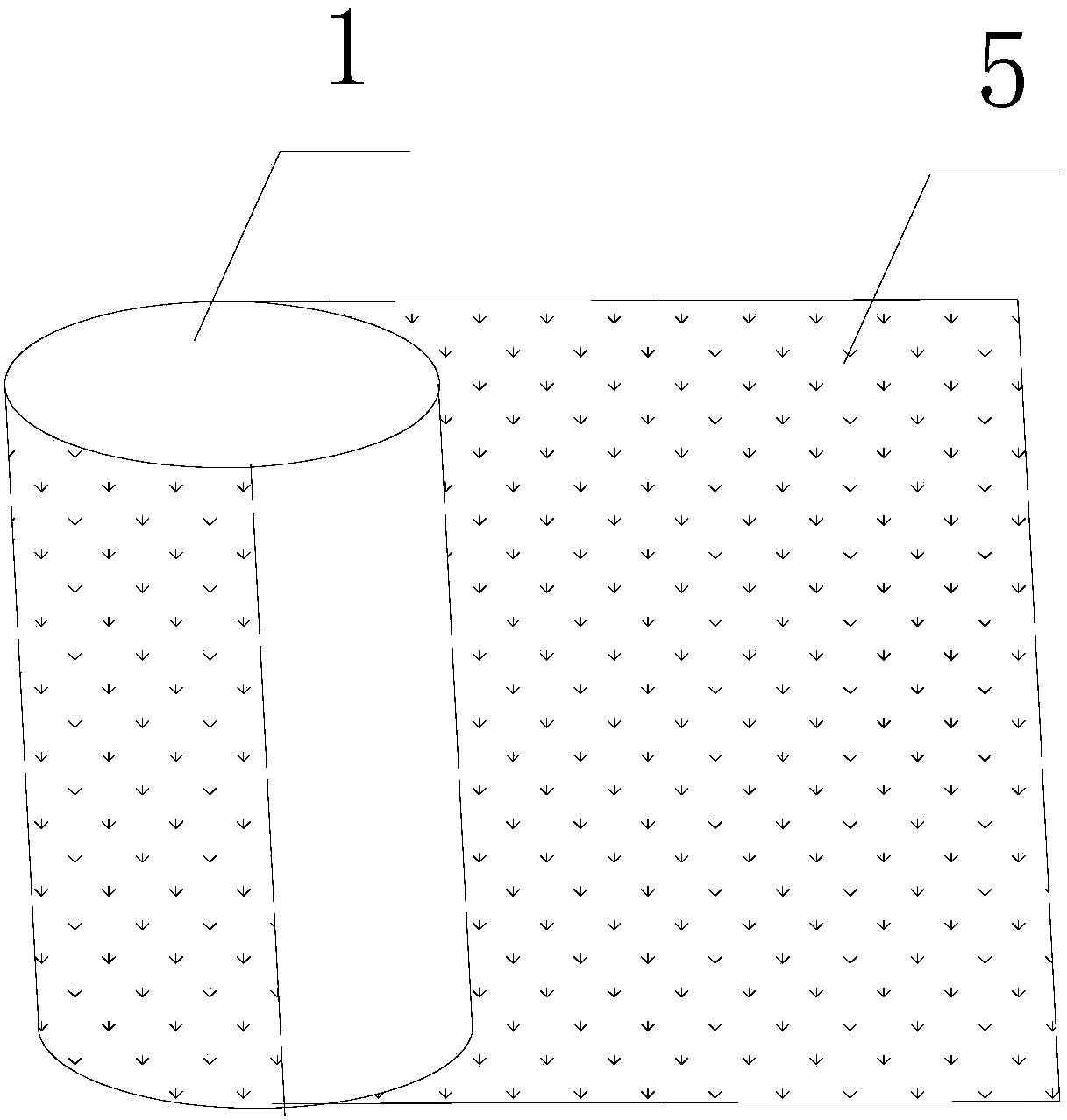 Wedged step-distributed type porous lithium battery module