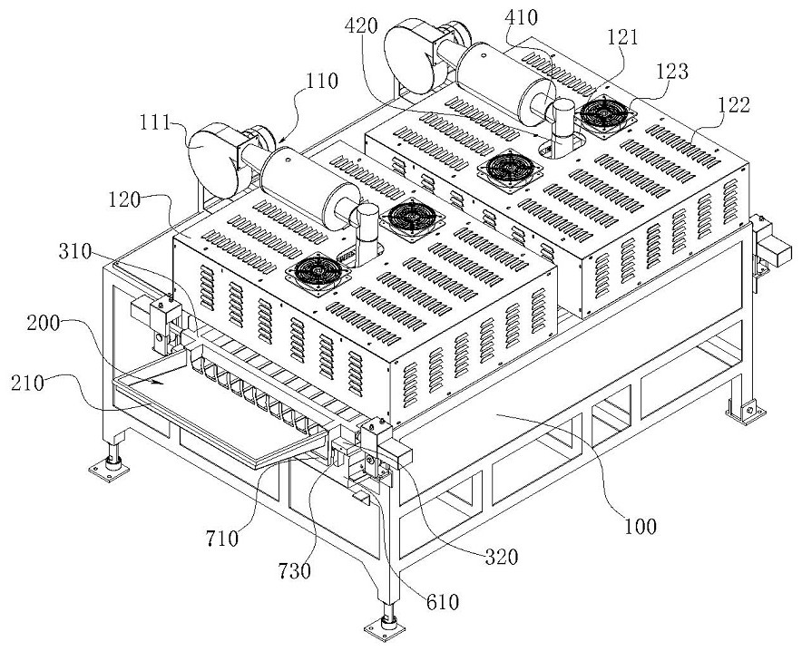 Far infrared hot air compounding and carding equipment