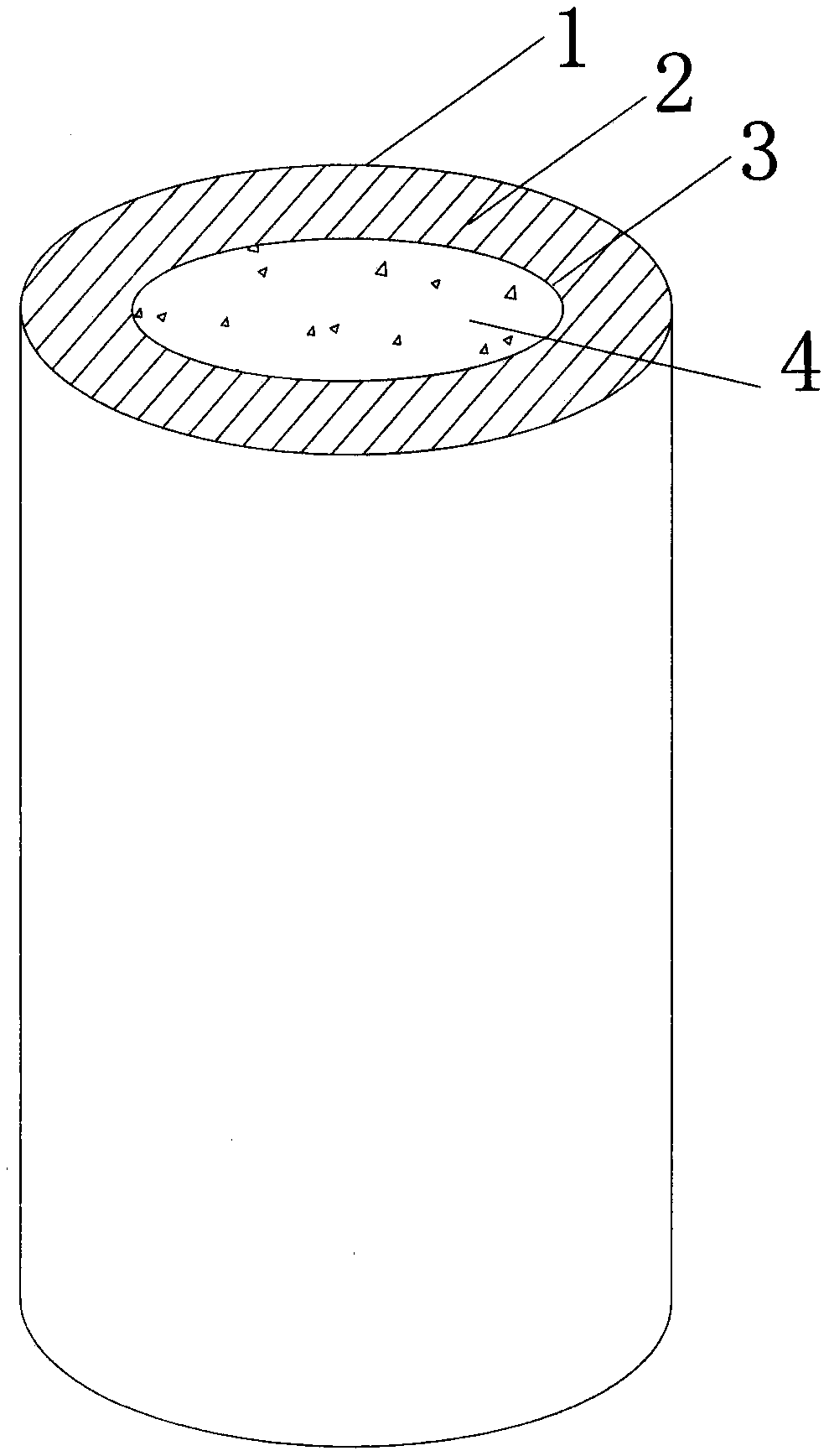 Concrete filled steel tubular structure internally provided with composite tubes and seawater sea sand concrete