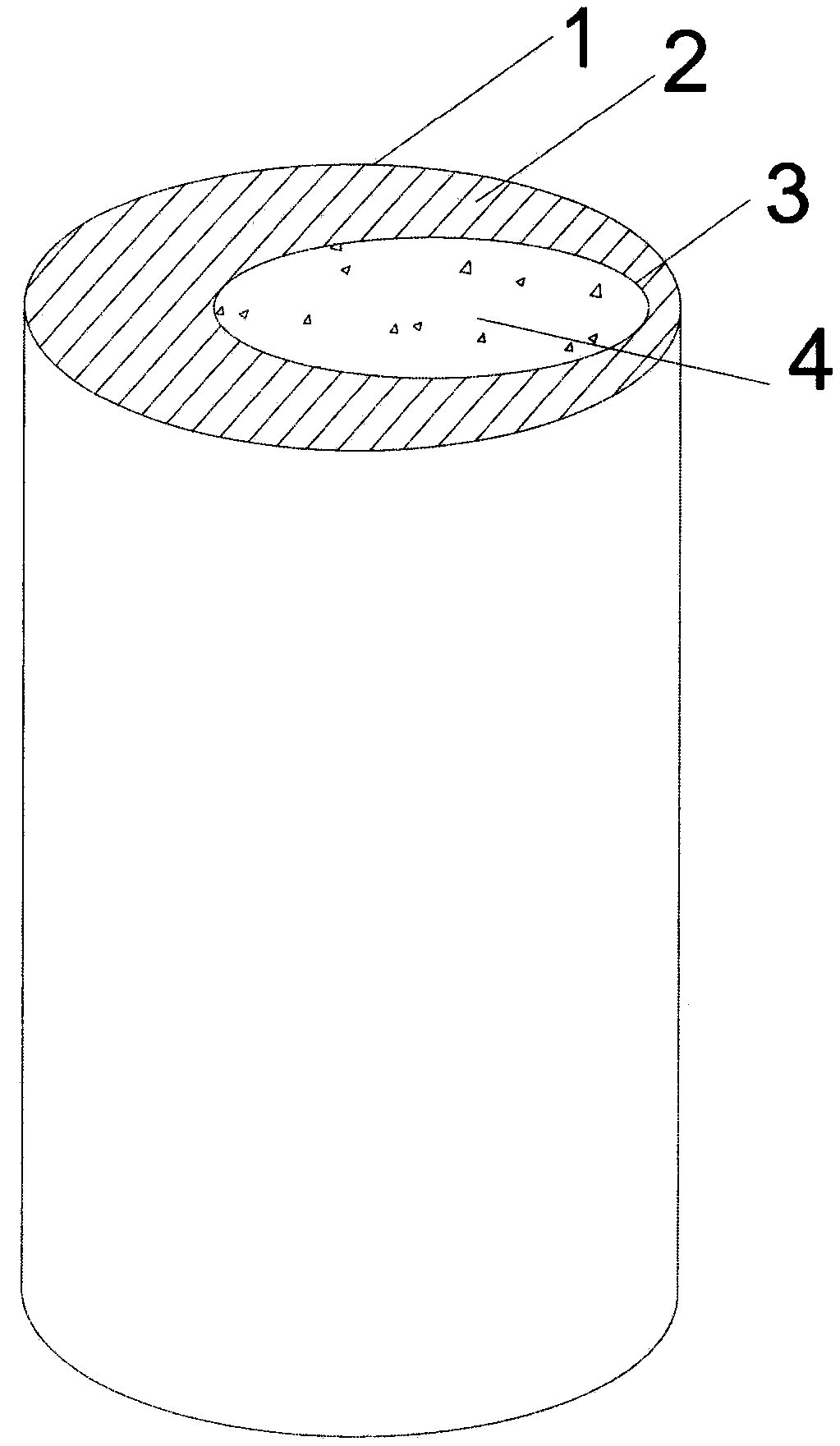 Concrete filled steel tubular structure internally provided with composite tubes and seawater sea sand concrete