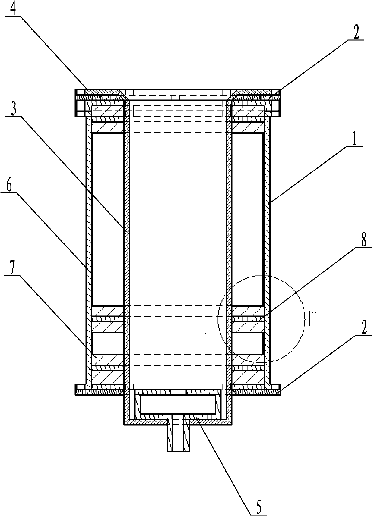 Current homogenizing magnetic field structure of multistage cusped magnetic field plasma thruster