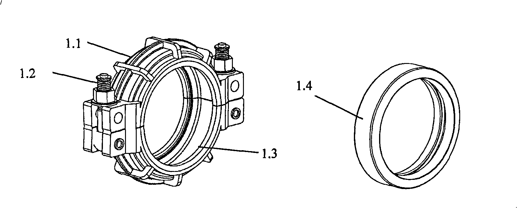 Automatic dispensing and recovering operation system of assembled type pipe connector