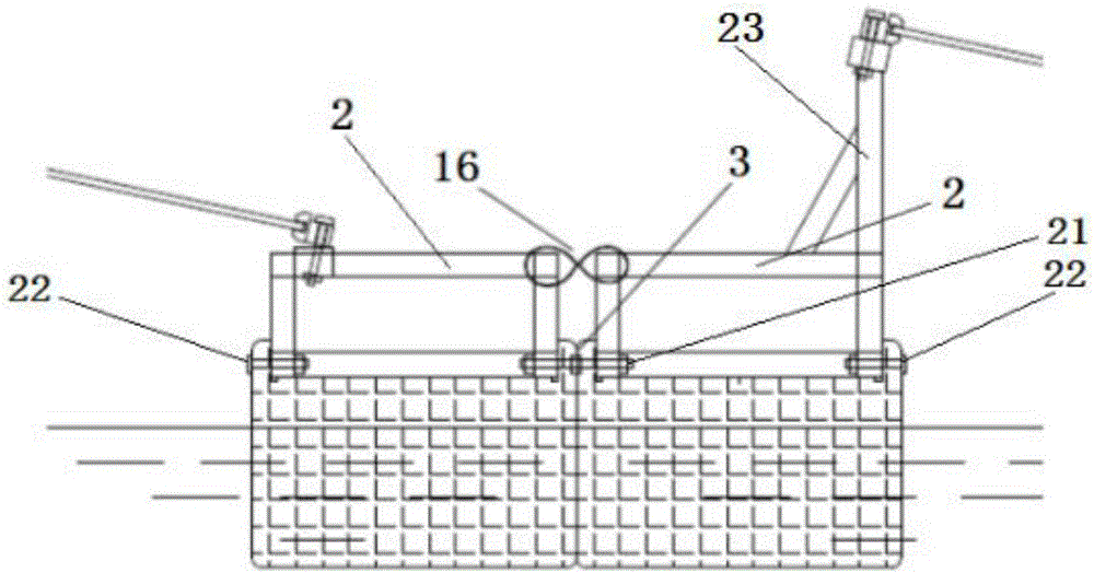 Water surface photovoltaic power generation floating support apparatus