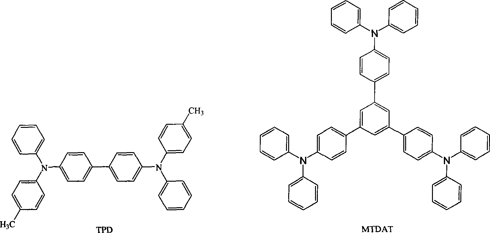 1-methyl-4[4-(n,n-p-methylphenyl amido)styryl]naphthyl and method of manufacturing the same and application thereof