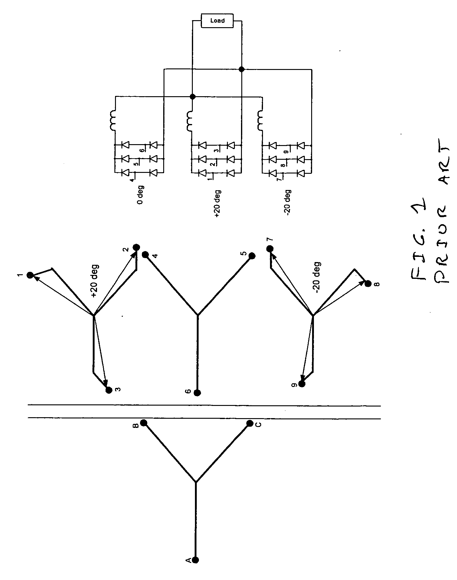 Eighteen pulse rectification scheme for use with variable frequency drives