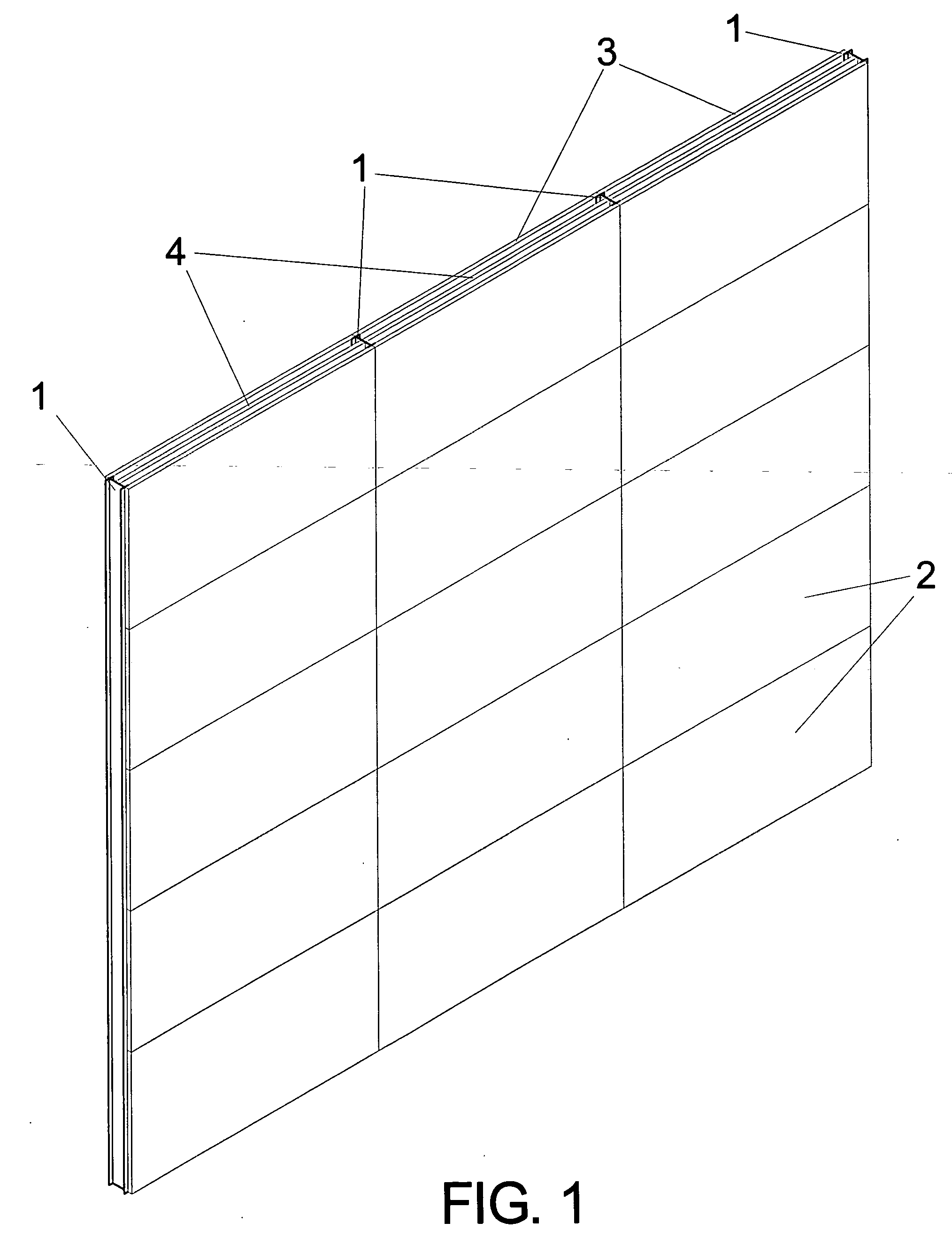 Acoustic wall using compressed fiber panels