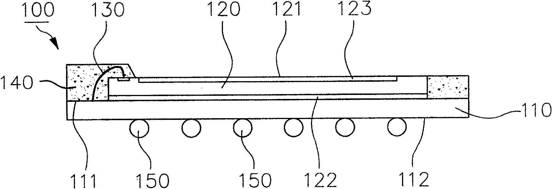 Thin membrane encapsulation structure of fingerprint identifying device