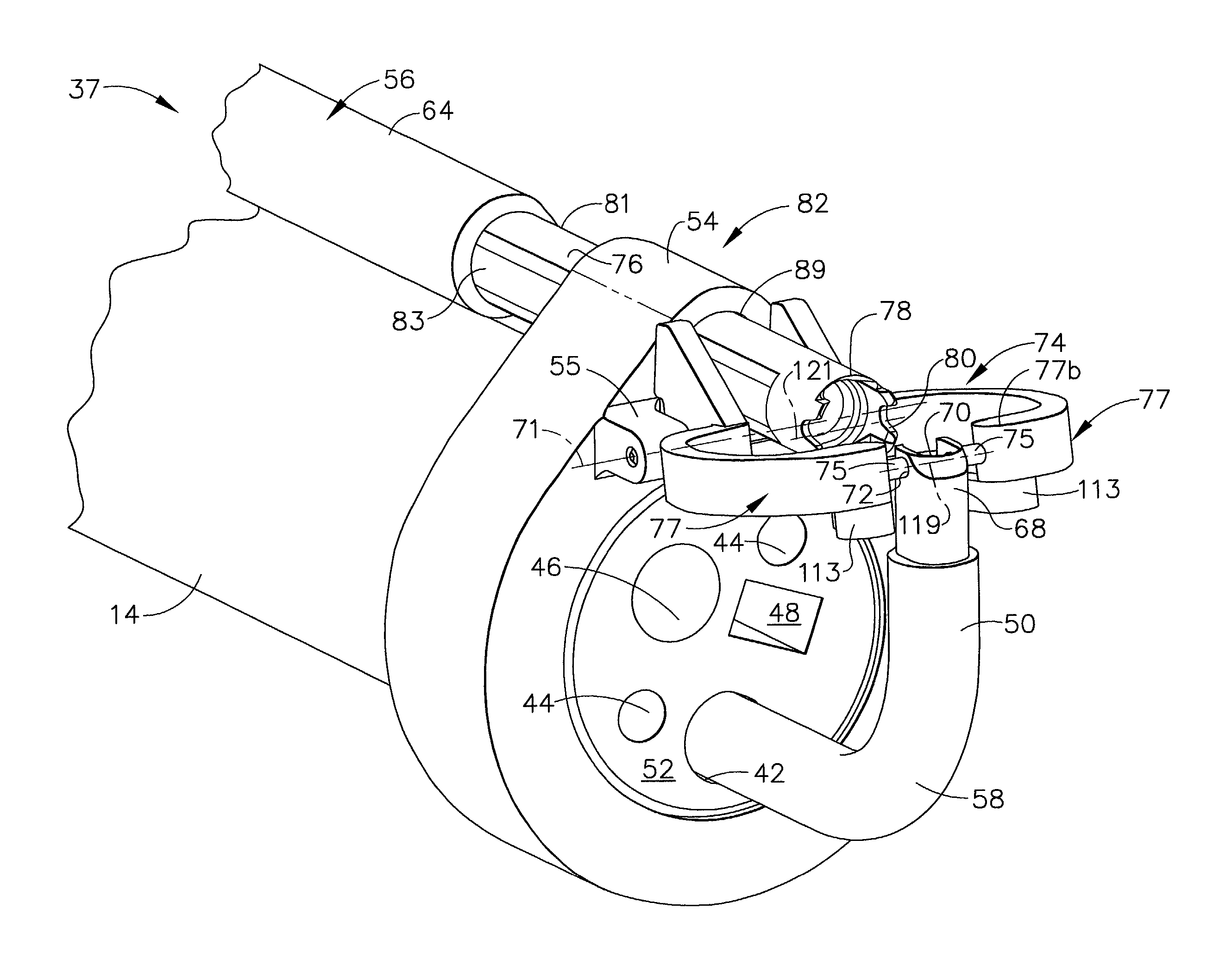 Apparatus for guiding an instrument used with an endoscope