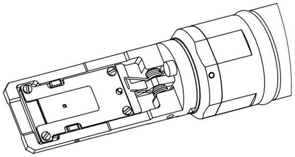 Double-tilt TIP end applied to in-situ sample rod research battery material under transmission electron microscope