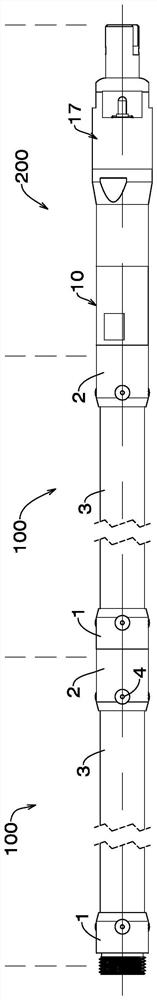 Laser positioning mounting bar for borehole stress meter and mounting method of mounting bar