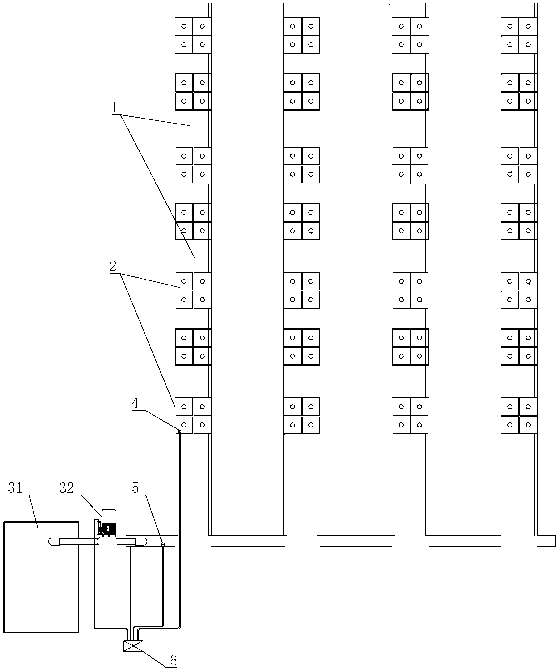 Irrigation system and method for utilizing irrigation system to irrigate nyssa aquatica seedlings