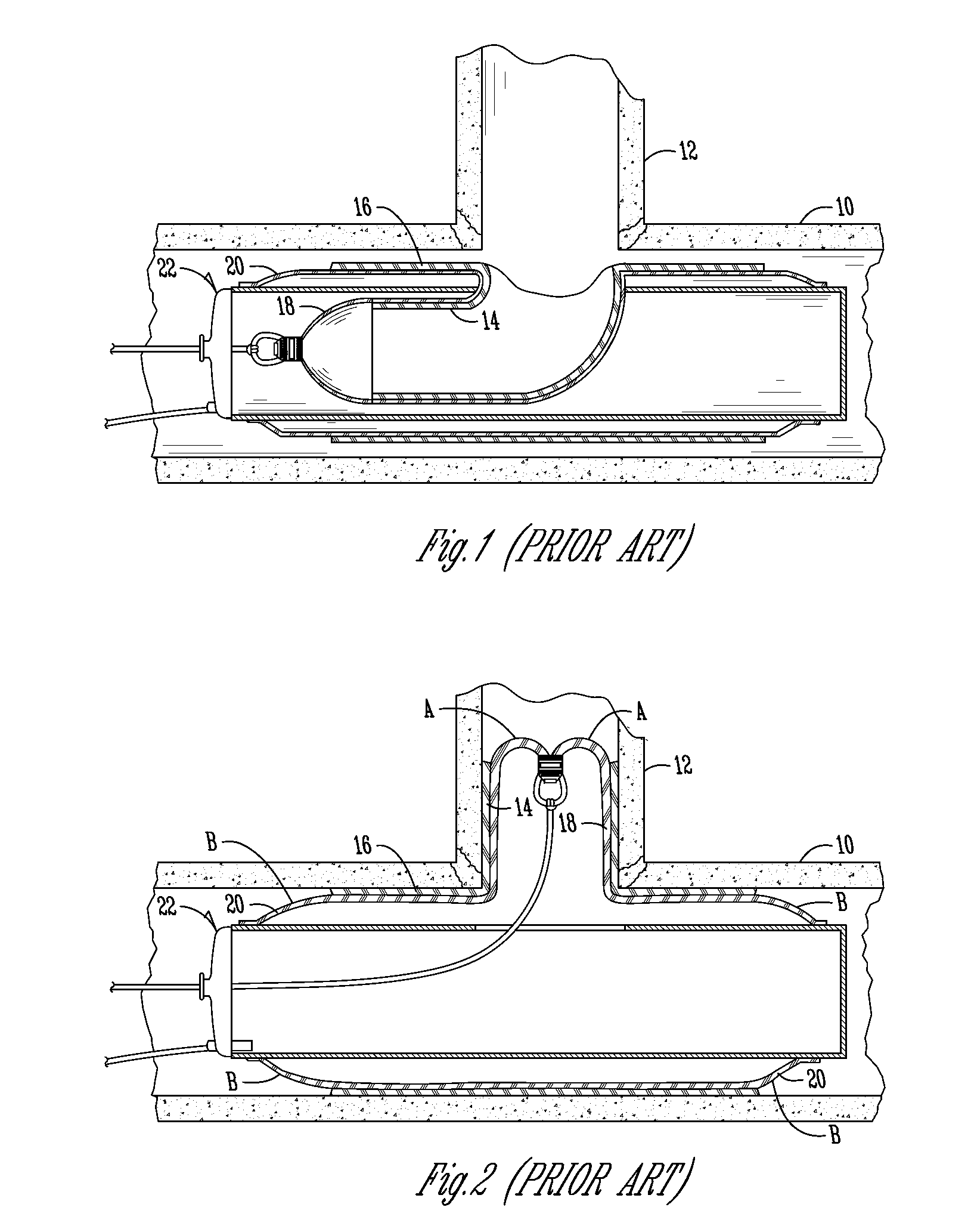 Device and method for repairing pipe