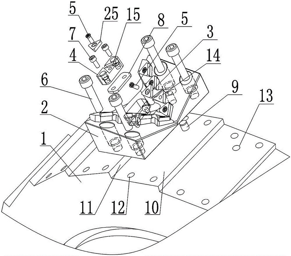 Milling tool for forming super-thick steel plate groove