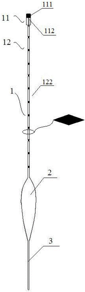 Double-flat-tail striking fishing float