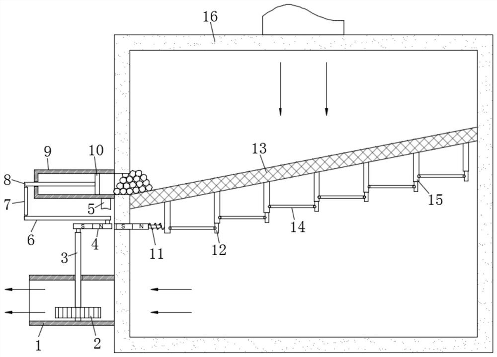 Filter screen cleaning structure