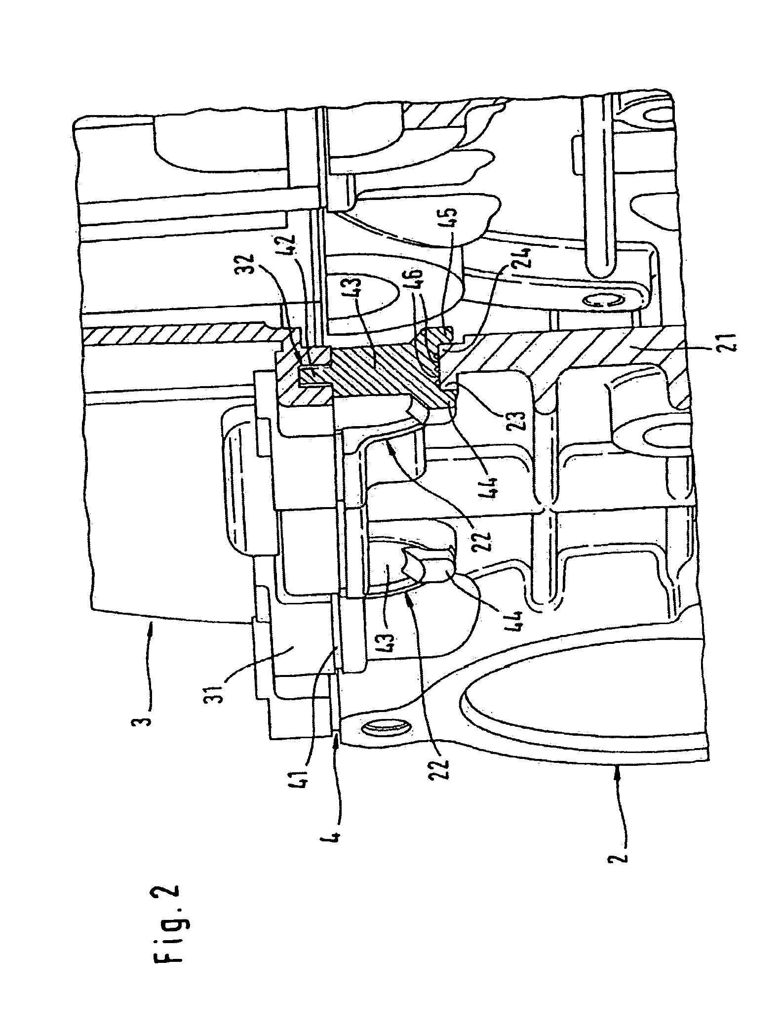 Internal combustion engine and gasket therefor