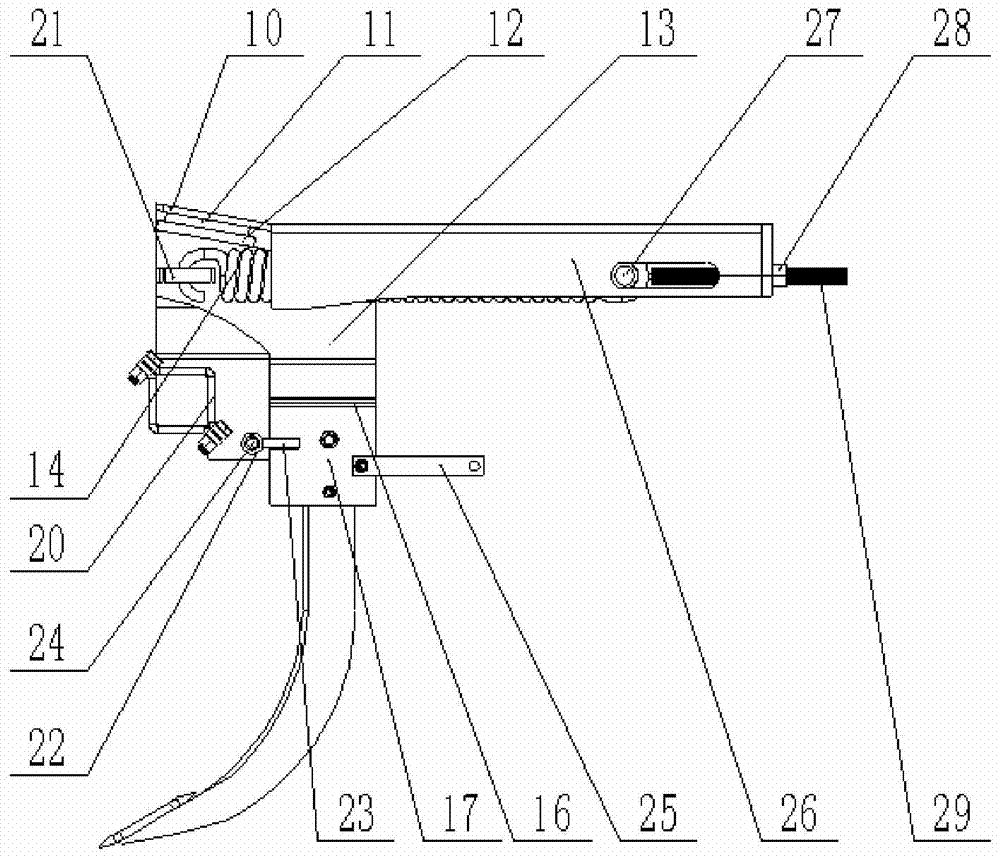 Spring preload adjustable vibration subsoiler