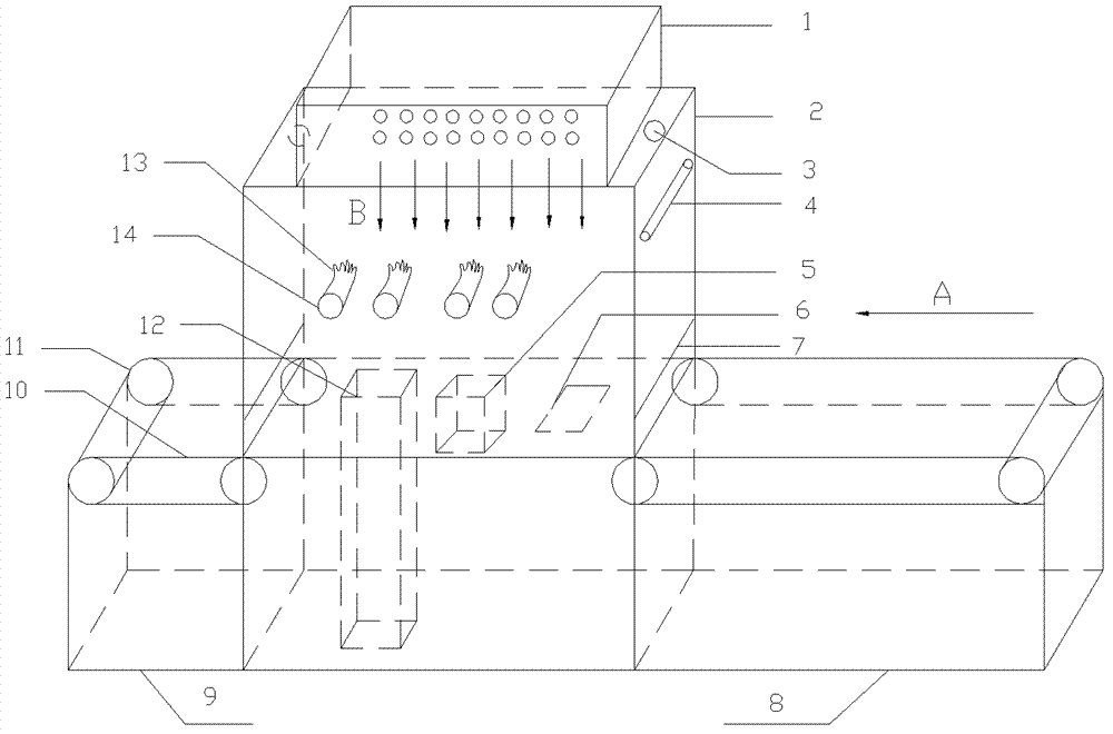 Germ-free vacuum packing device applicable to irregular block-shaped meat