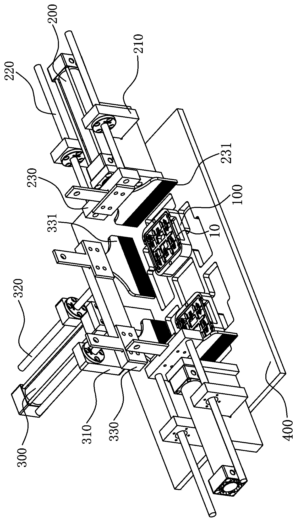 Automatic dedusting mechanism