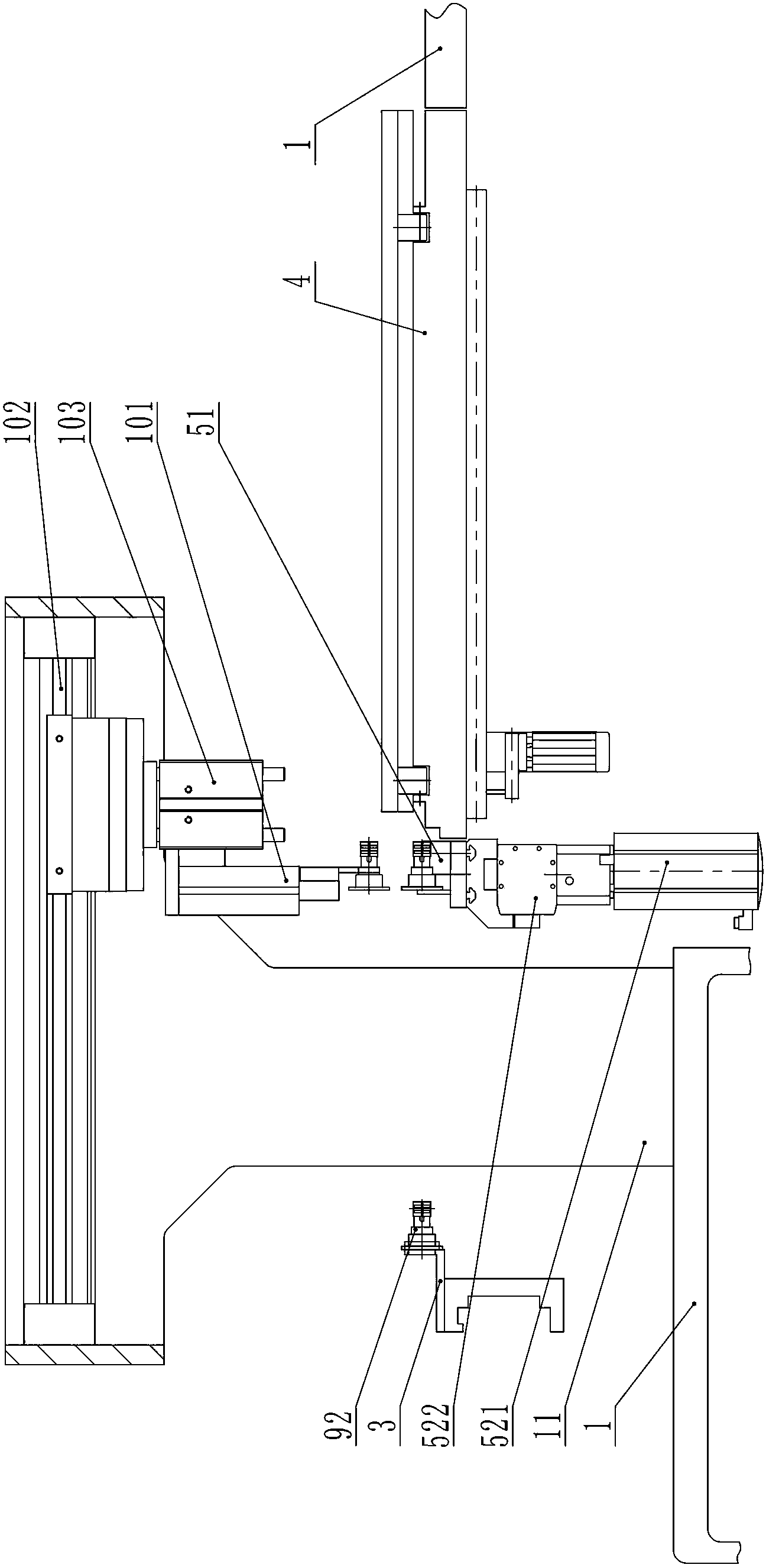 Connector installing device for large soft infusion bag production line