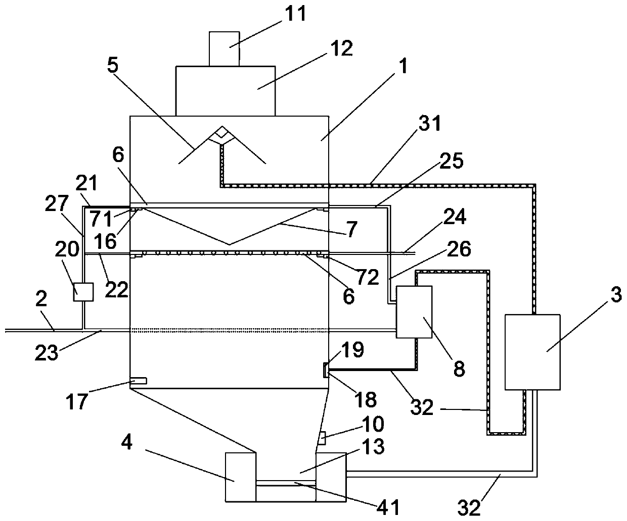 Waste heat utilization method of oxidized red lead powder