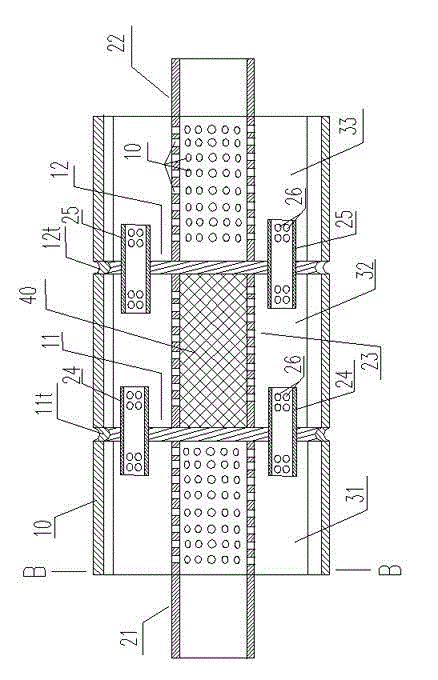 Multi-channel three-cavity silencer