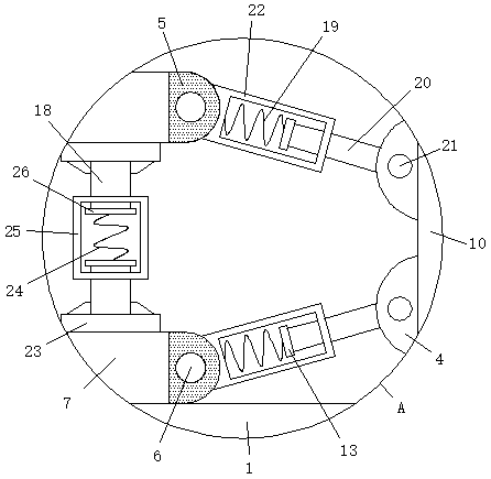 Shock insulation and absorption device of high-rise building