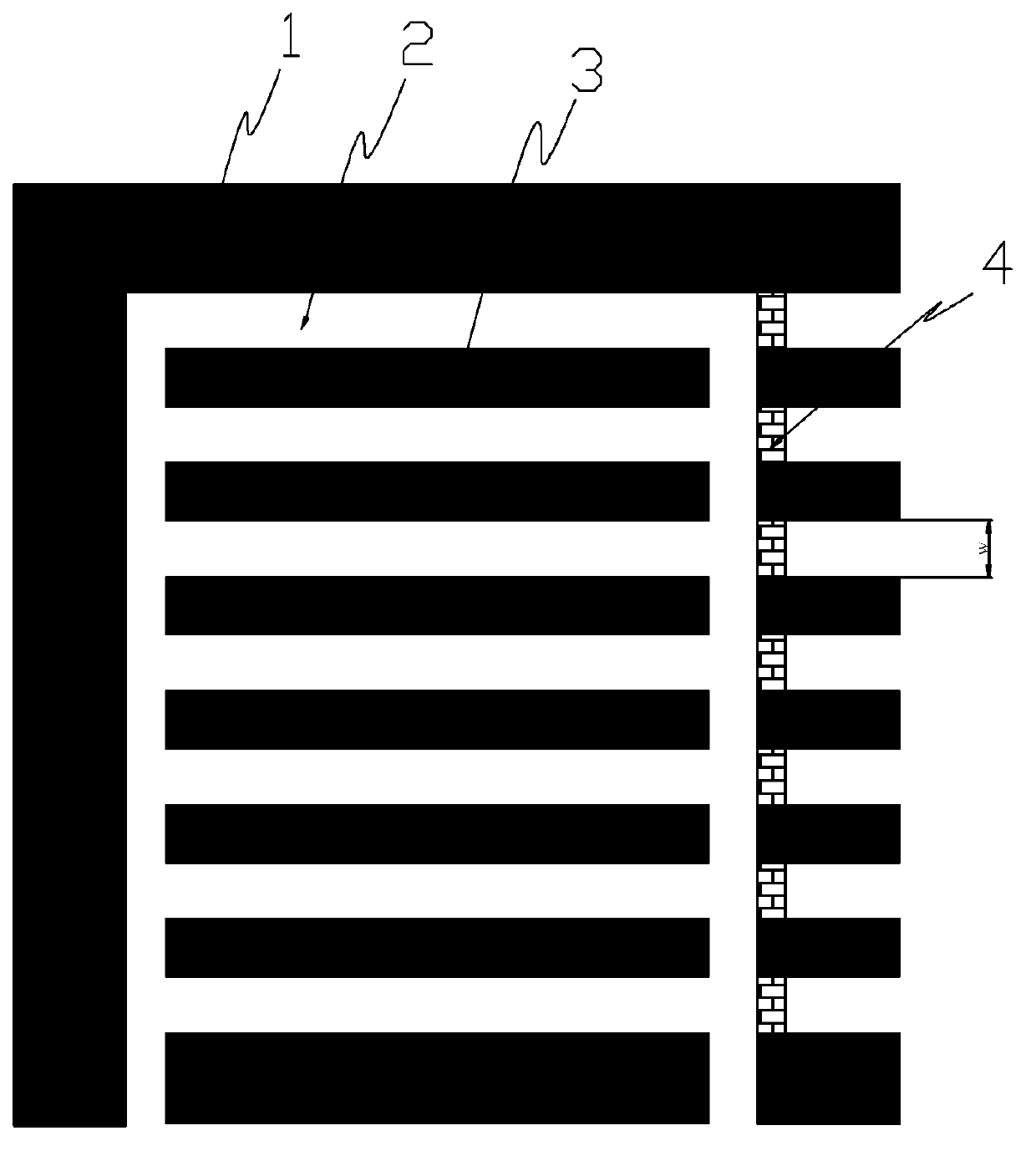 Stripe gob filling repeated-mining method