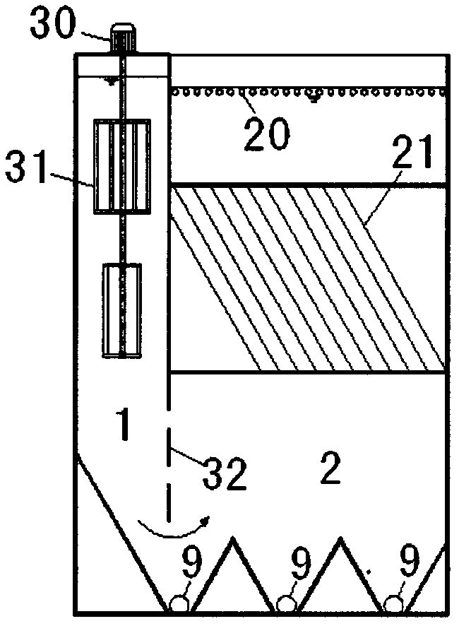 Integrated white wine production waste water treatment device