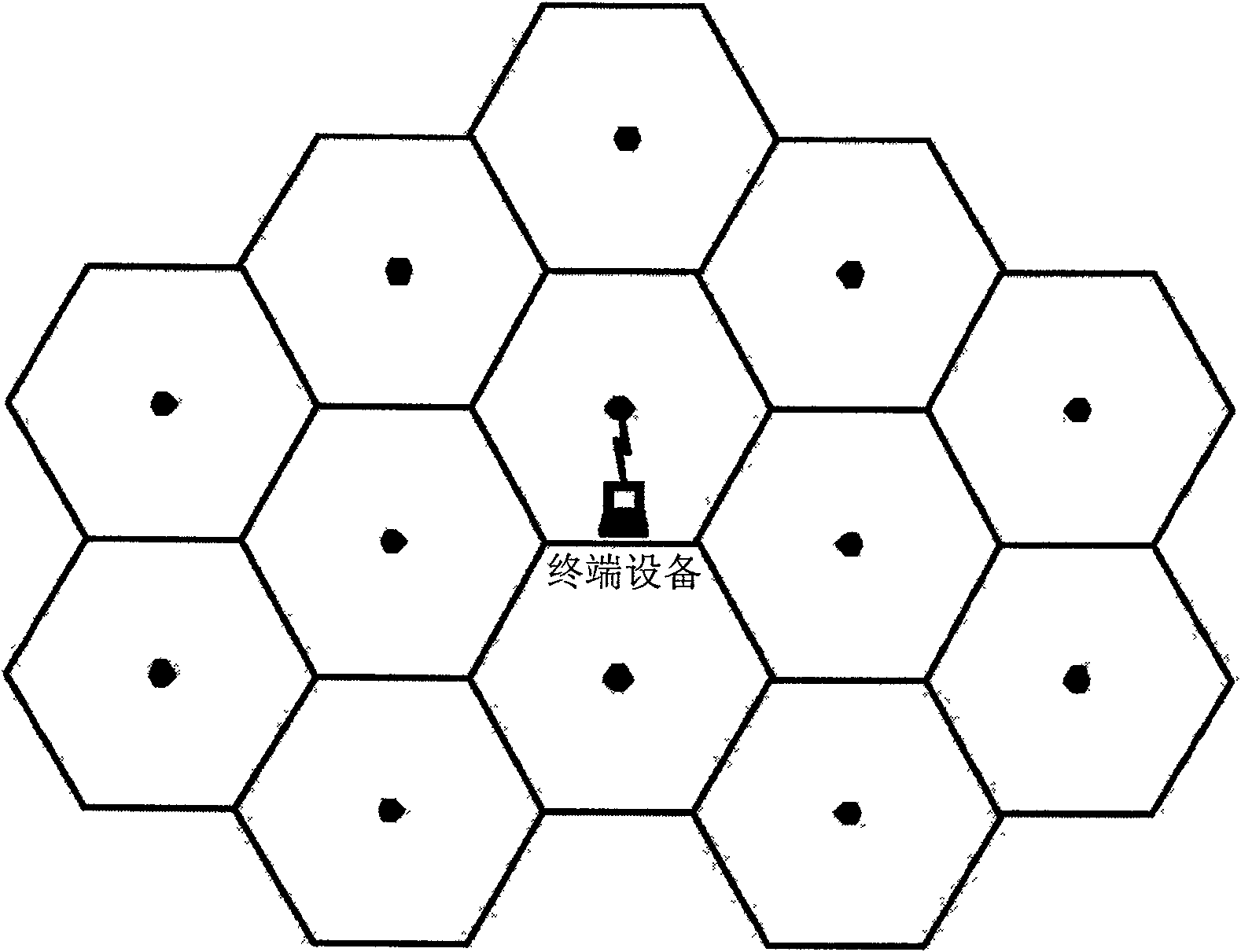 Cross-zone handover method for time division synchronous CDMA multi-frequency-point cell cellular network