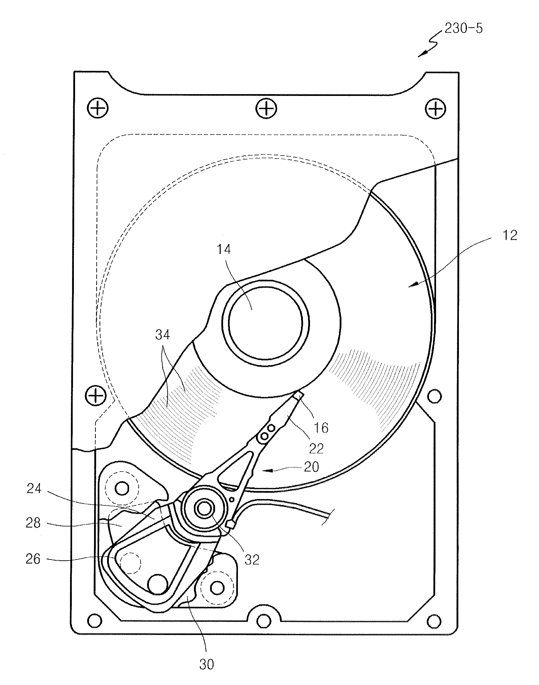 Hybrid storage apparatus and method of sharing resources therein