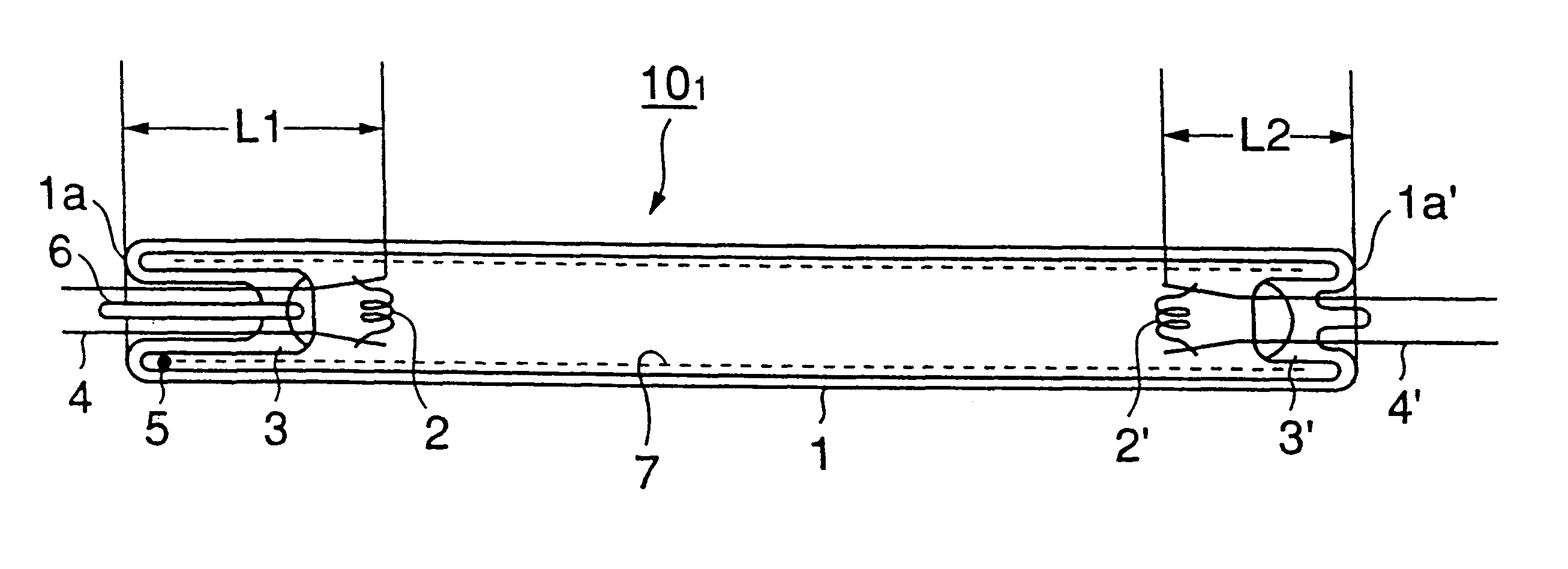 Low-pressure mercury vapor discharge lamp and illuminator