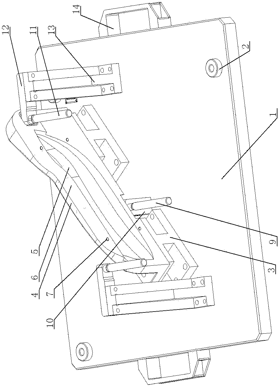 Detecting tool structure for night driving lamp shell