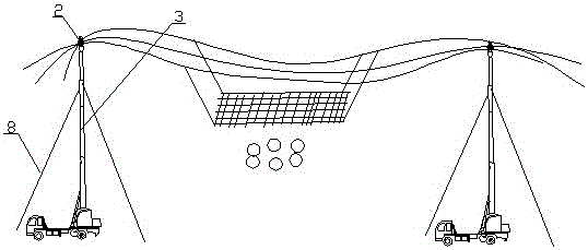 Controllable lifting live across equipment and its construction method