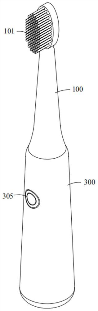 Tooth brushing device and tooth whitening method