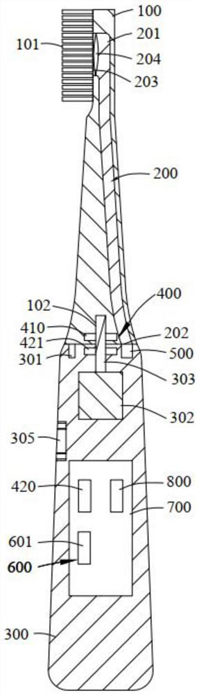 Tooth brushing device and tooth whitening method