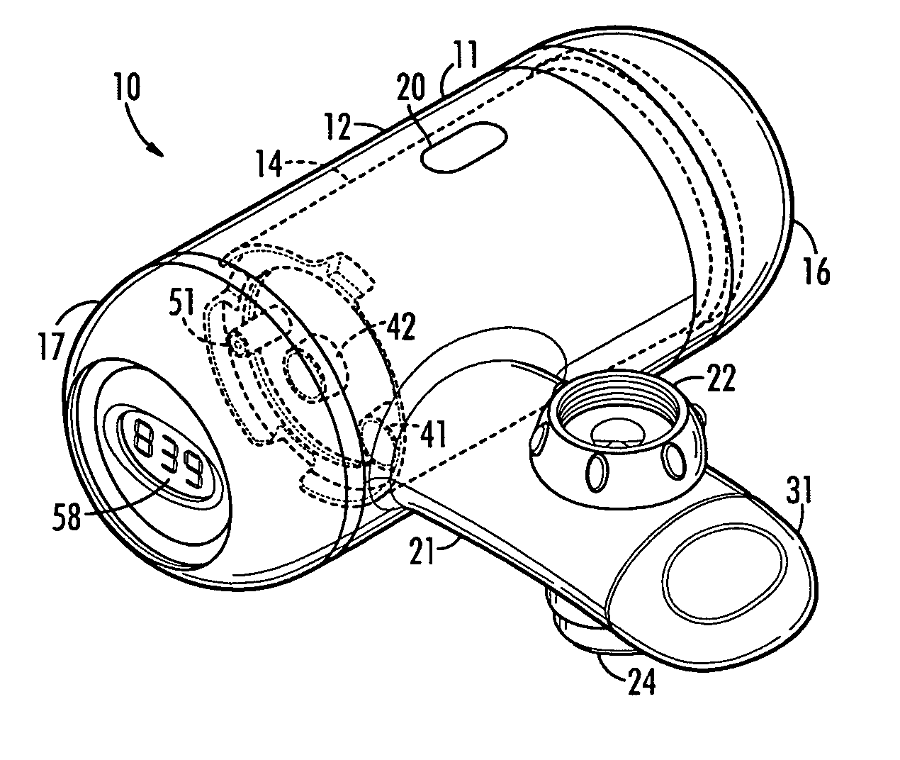 Faucet filter with sight glass