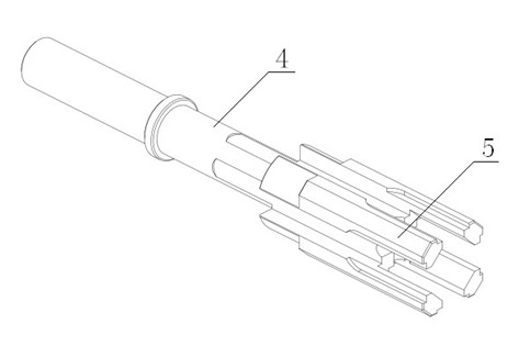 Special-shaped brush hole hair-planting machine capable of rotating for planting hair