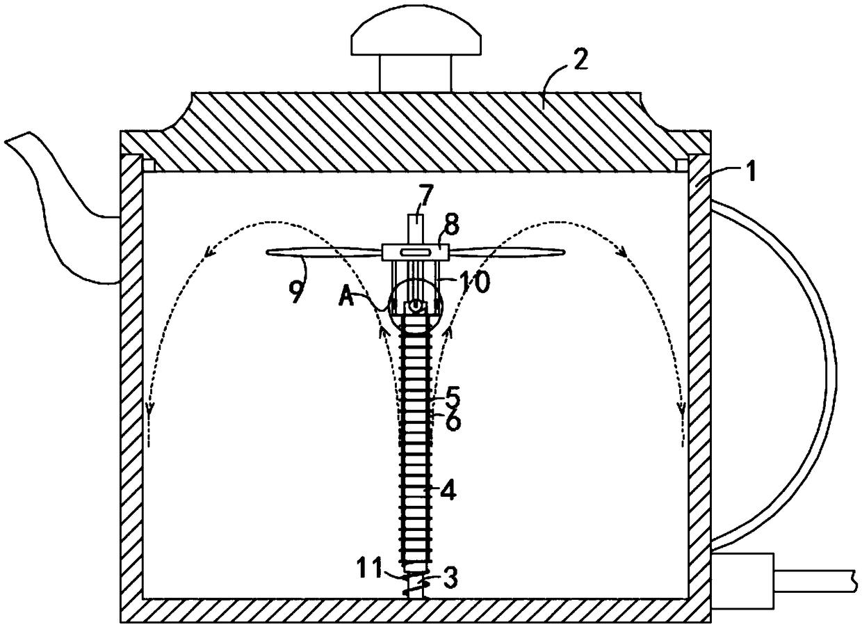 Hot water kettle with automatic descaling function